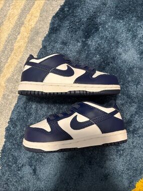 Nike Dunk Low Toddler Sz 8 NWT Navy